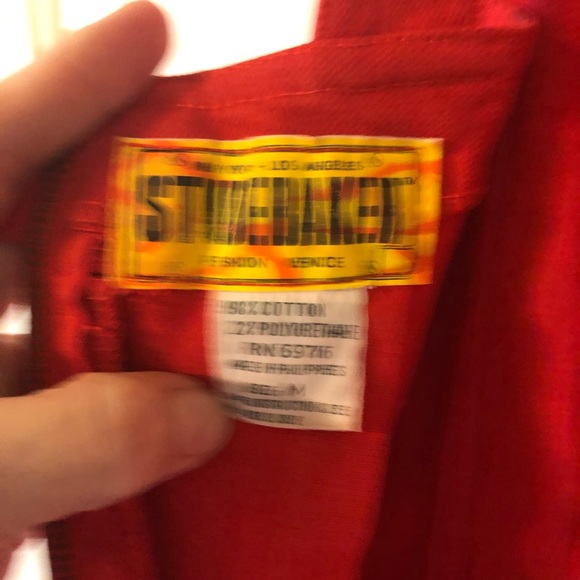 Vintage Studebaker Fashipn Venice Red Dress in Size Medium - Picture 8 of 8